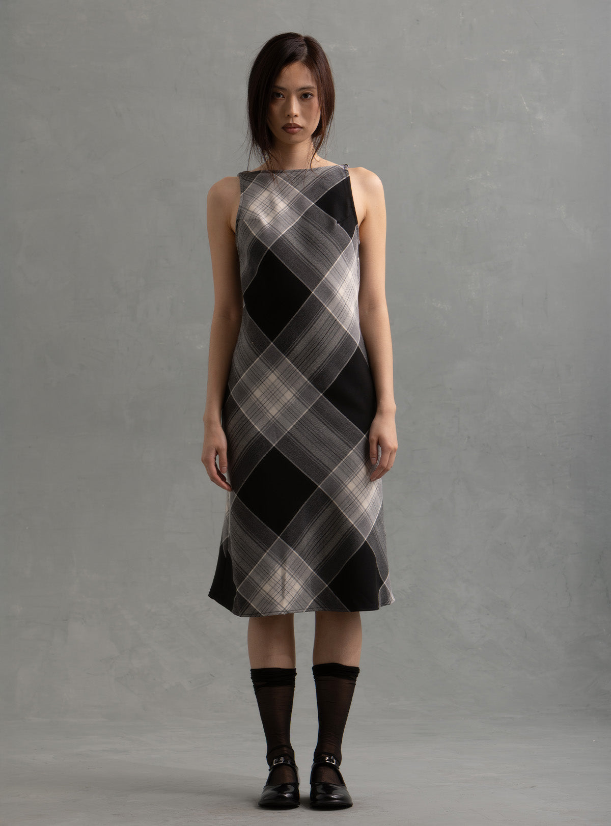 Ment Dress - M Plaid Ment Dress - M Plaid