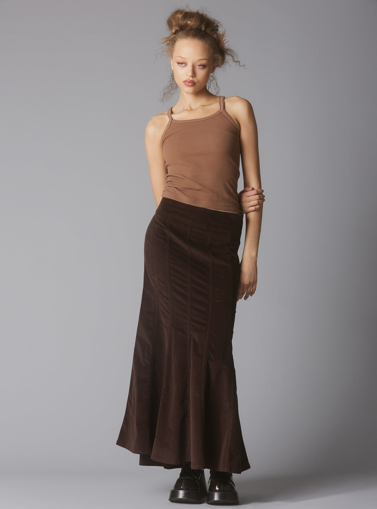 Nev Skirt - L Dark Brown Nev Skirt - L Dark Brown