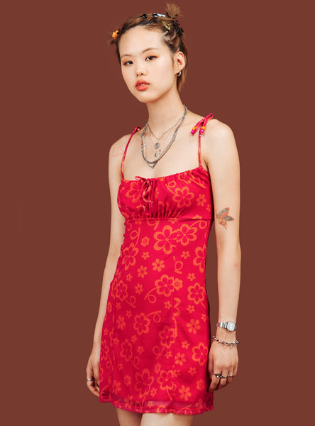 人気の新作 UNIF_PINK_ORANGE_NANI_DRESS_2_ ワンピース